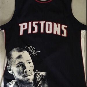 Men’s Detroit Pistons Tayshaun Prince #22 NBA Majestic jersey Sz medium